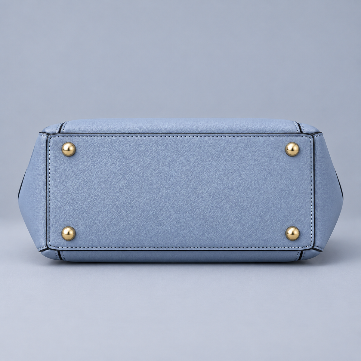 BagFinesse Sky Blue Charm Faux Leather Satchel Handbag