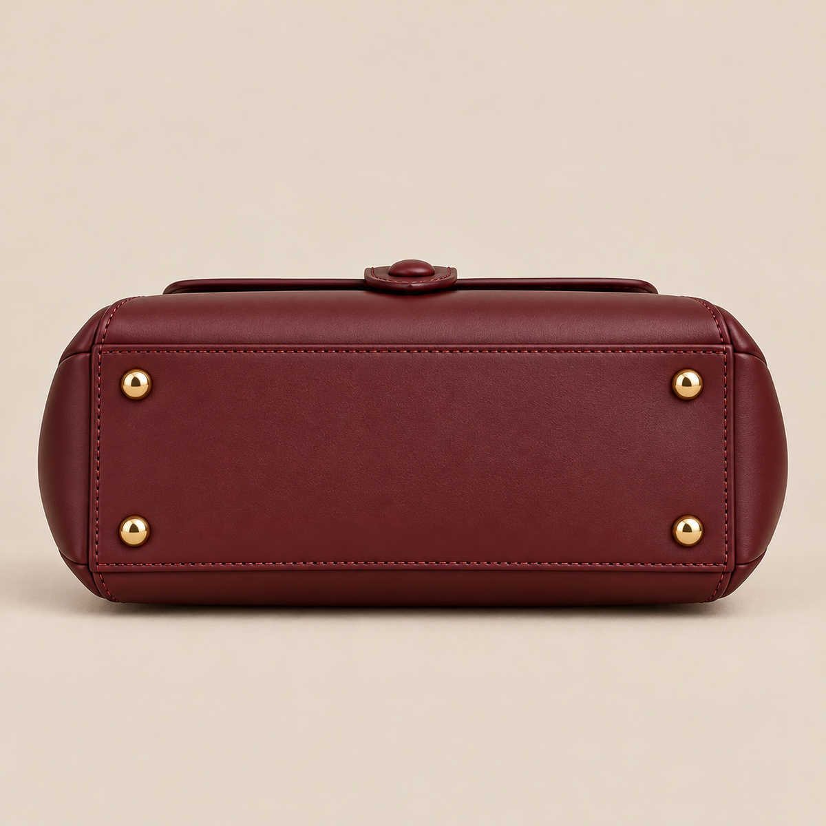 BagFinesse Merlot Flap Faux Leather Satchel Handbag