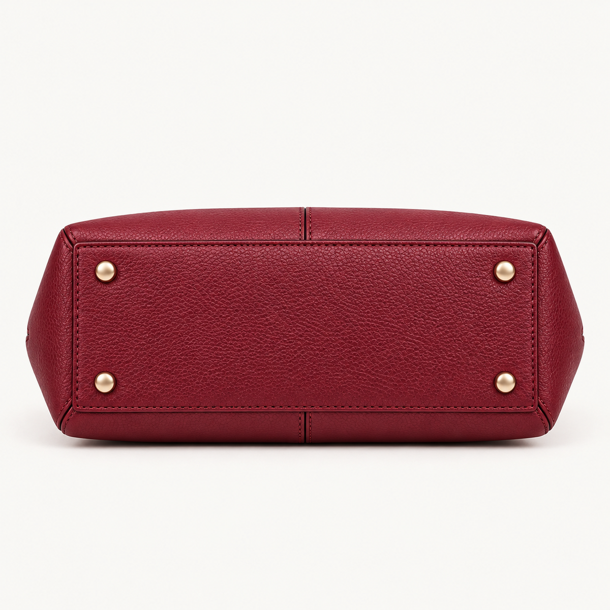 BagFinesse Ruby Grain Faux Leather Satchel Handbag