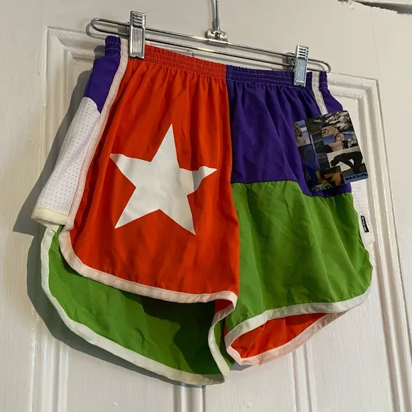 🆕 BOA Texas Flag “Challenger” Athletic / Running Shorts - Orange, Green, Purple