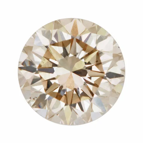 0.39 Carat Loose Champagne Diamond | Natural Round Brilliant VS2 Clarity