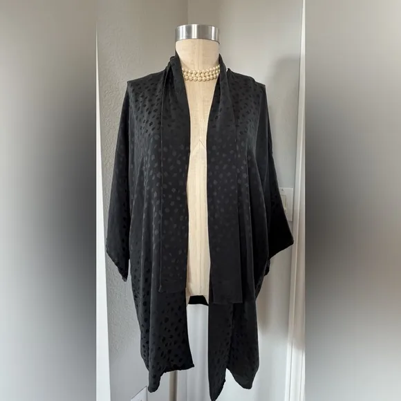 100% Silk Flora Kung Top or Robe with Tie