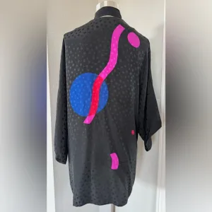 100% Silk Flora Kung Top or Robe with Tie