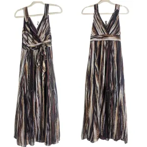 100% Silk Y2K Whimsigoth Maxi Dress Women's Size 8