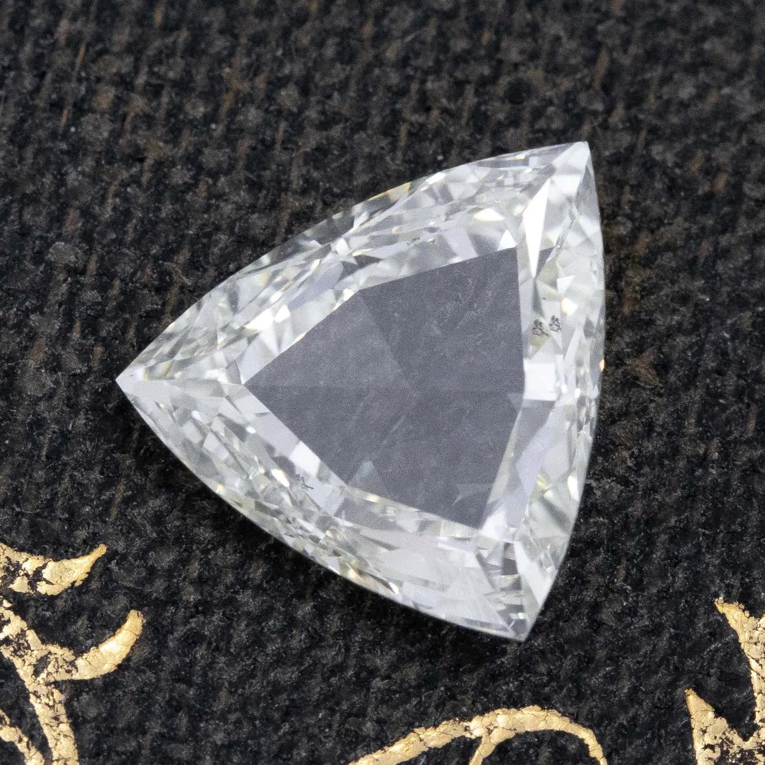 1.03ct Rose Cut Trillion Cut Diamond, GIA UV SI2