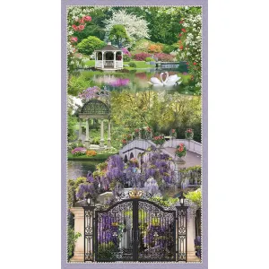 10469-Gates of Splendor Cotton Panel 22"x44"