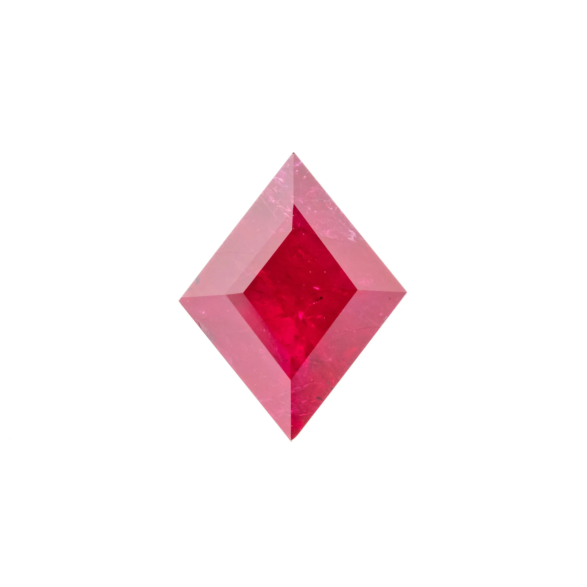 1.06 Carat Deep Red Double Cut Lozenge Ruby