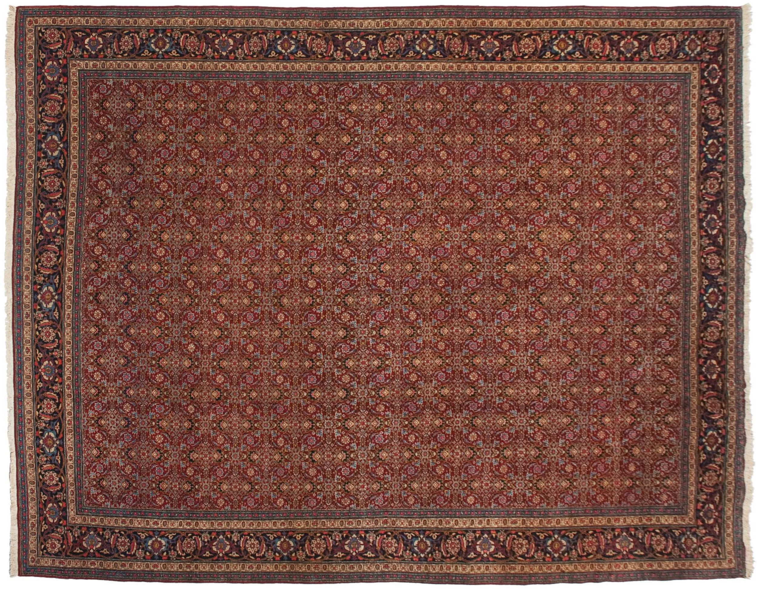 11x14 Vintage Tabriz Carpet