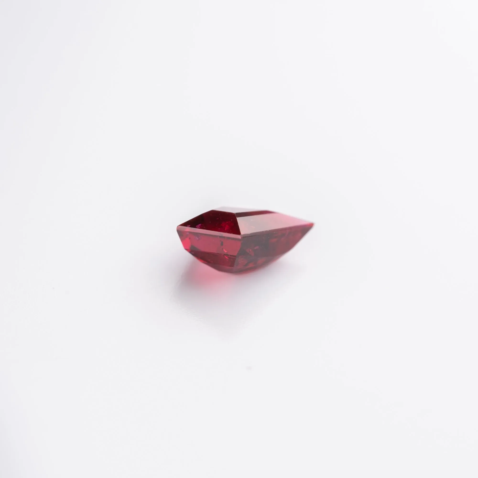 1.26 Carat Deep Red Double Cut Kite Ruby