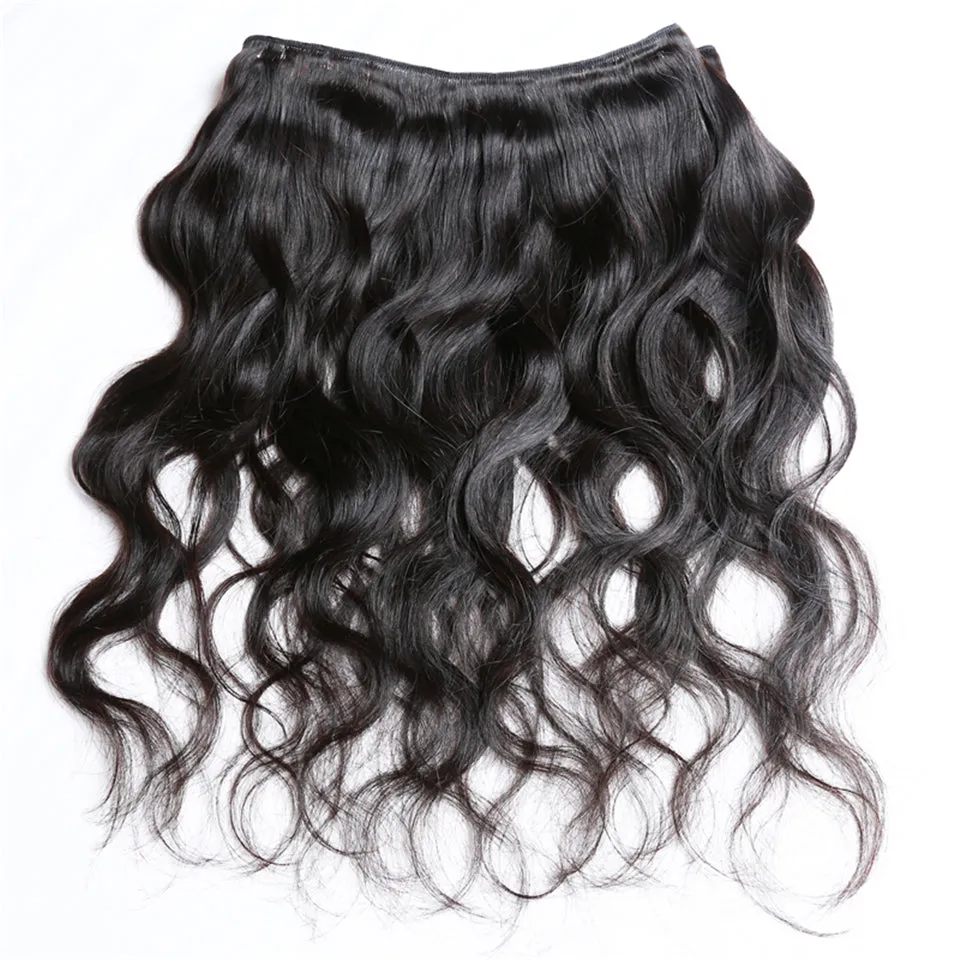 13" X 4" LACE FRONTAL -LOOSE WAVE   3 BUNDLES(#1B)