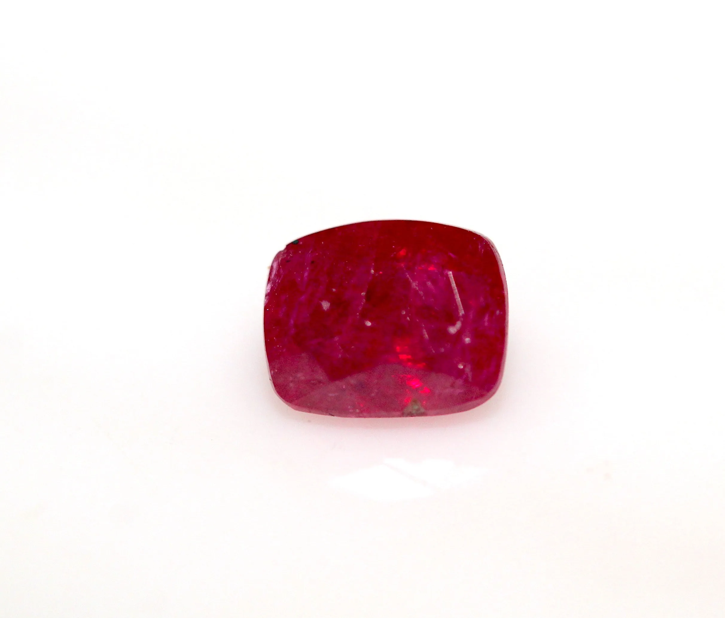 1.41 carats Emerald Cut Red Kashmir Ruby Loose Stone