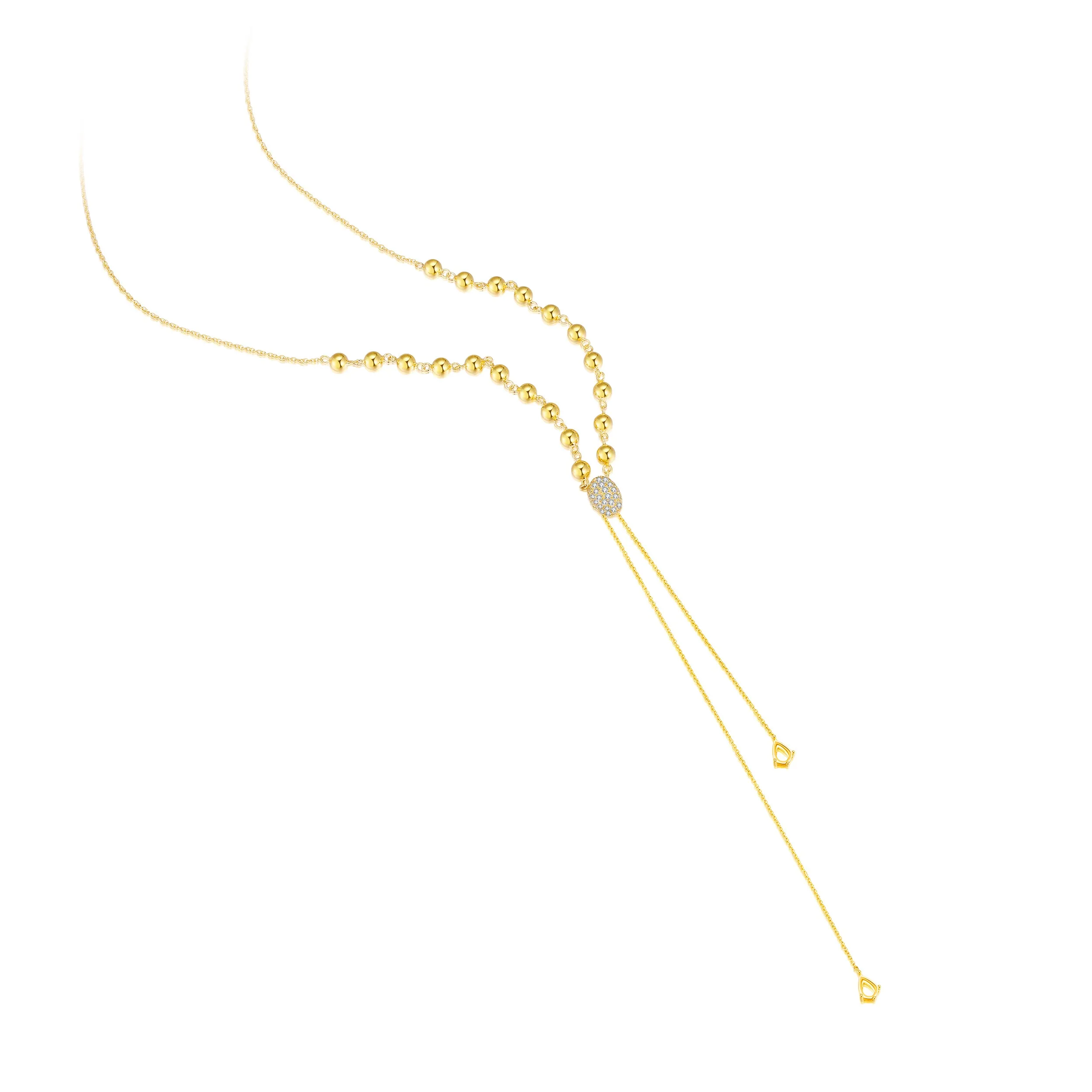 14K Solid Gold Necklace Exclusively Handcrafted 0.185 Carat Natural Diamond (H-F Color, VS1-VS2 Clarity)