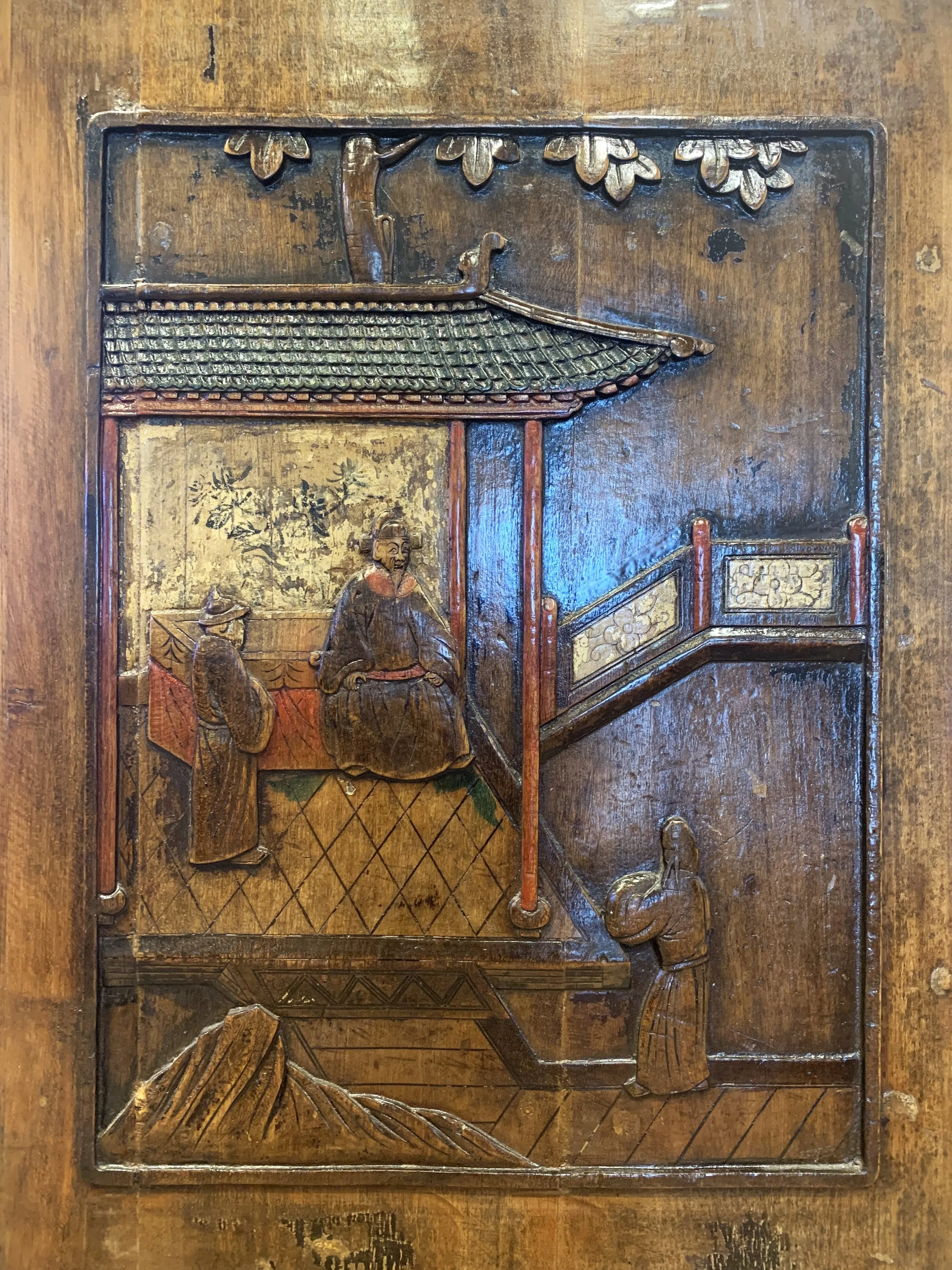 18th Century Handcrafted Wood Door