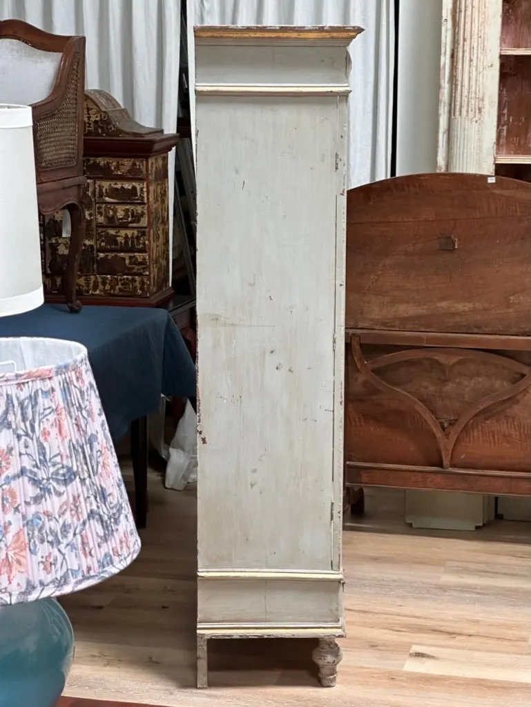 19th Century Cartonnier file cabinet with tooled leather drawers