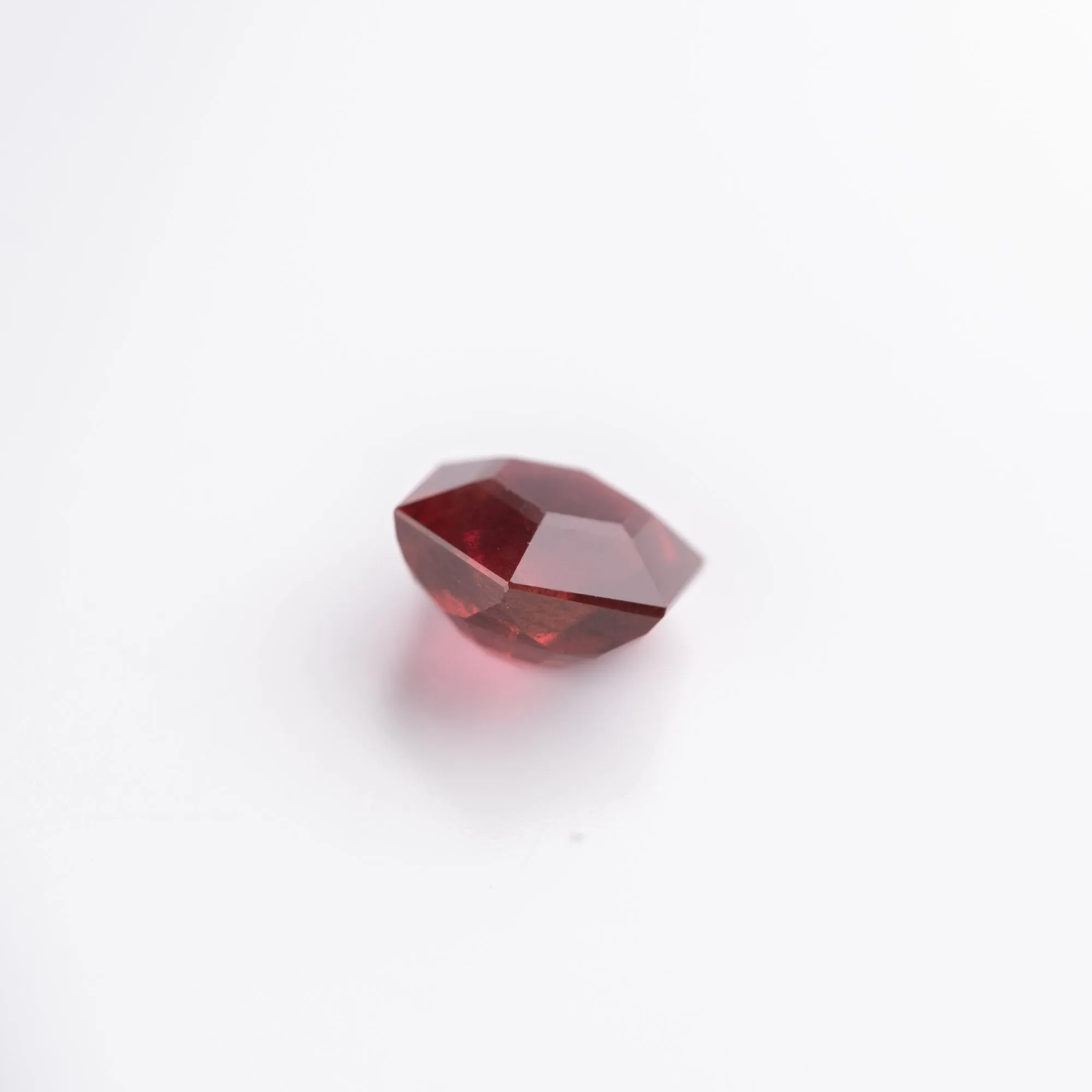 2.50 Carat Deep Red Double Cut Hexagon Ruby