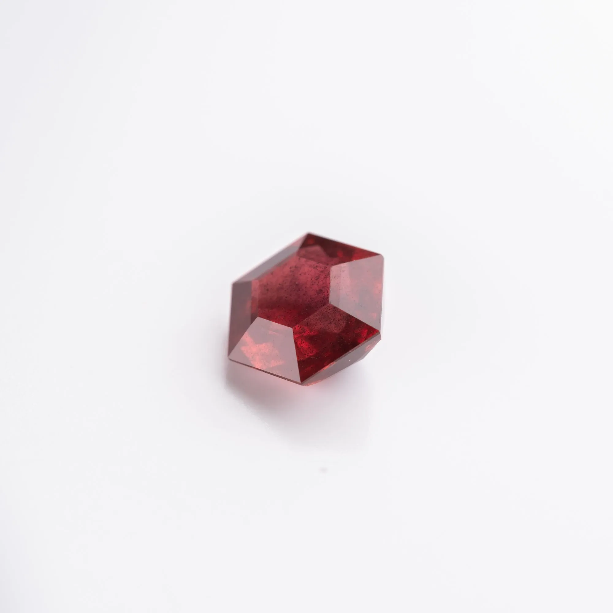 2.50 Carat Deep Red Double Cut Hexagon Ruby