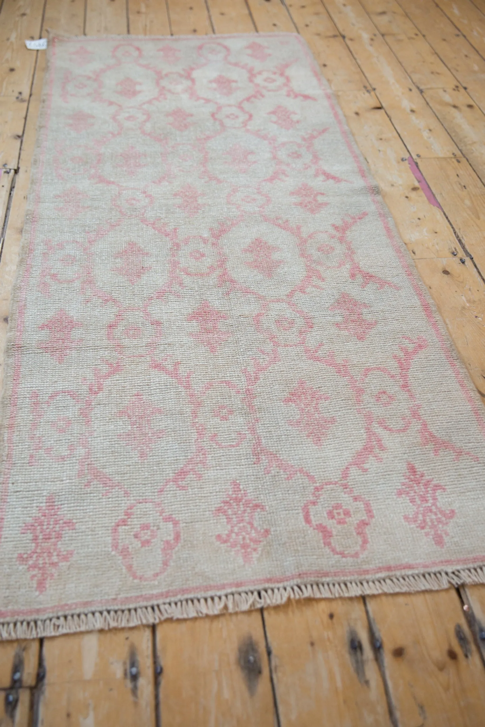 2.5x6.5 Vintage Distressed Oushak Rug Runner