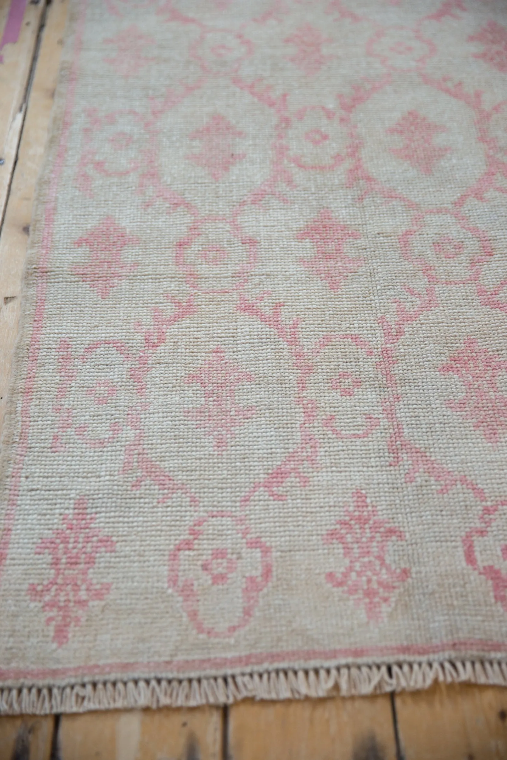 2.5x6.5 Vintage Distressed Oushak Rug Runner