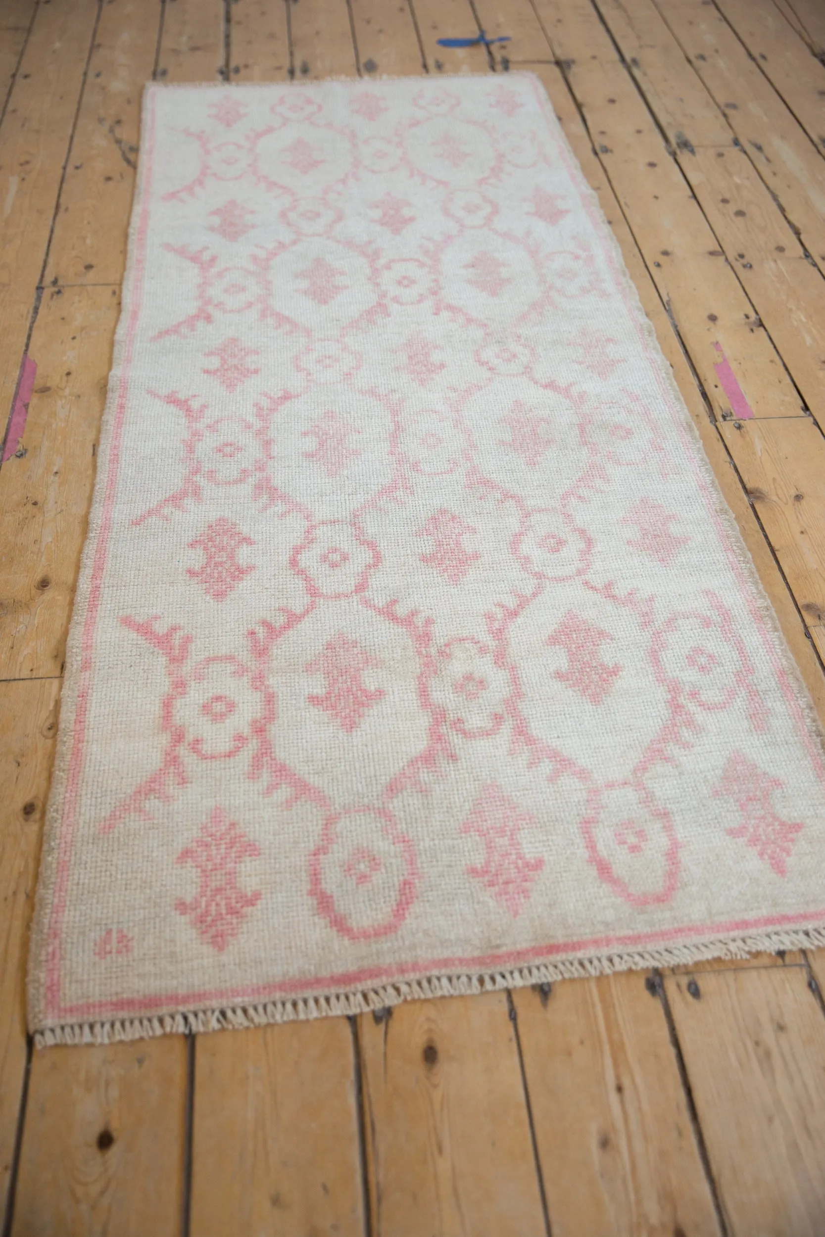 2.5x6.5 Vintage Distressed Oushak Rug Runner