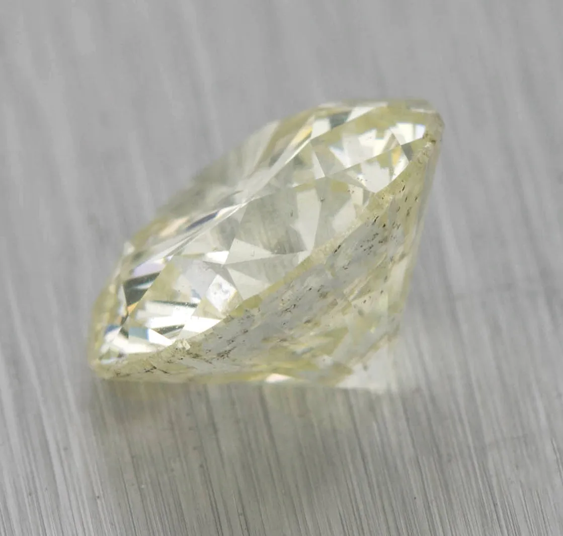 3.01ctw Round Brilliant Cut M-I2 Natural Modern Loose Diamond