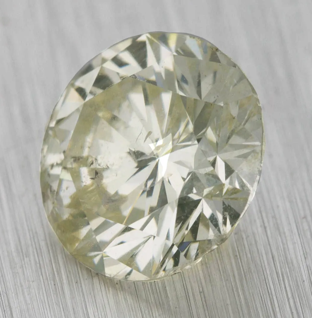 3.01ctw Round Brilliant Cut M-I2 Natural Modern Loose Diamond