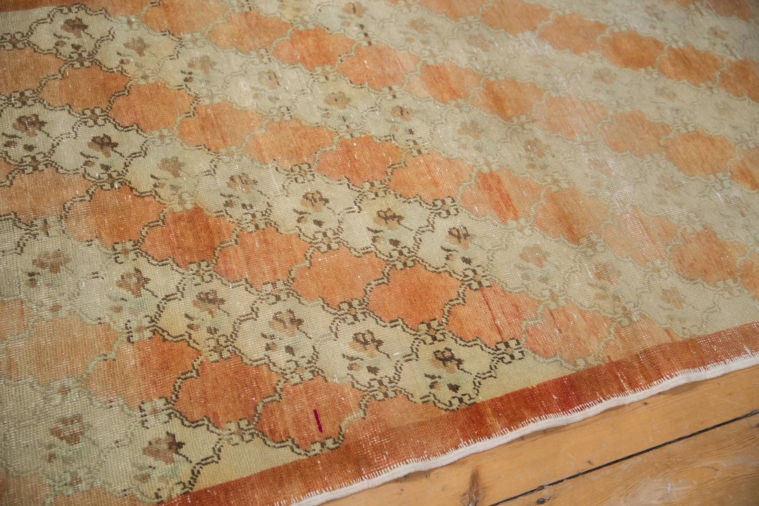 3.5x9.5 Vintage Distressed Oushak Rug Runner