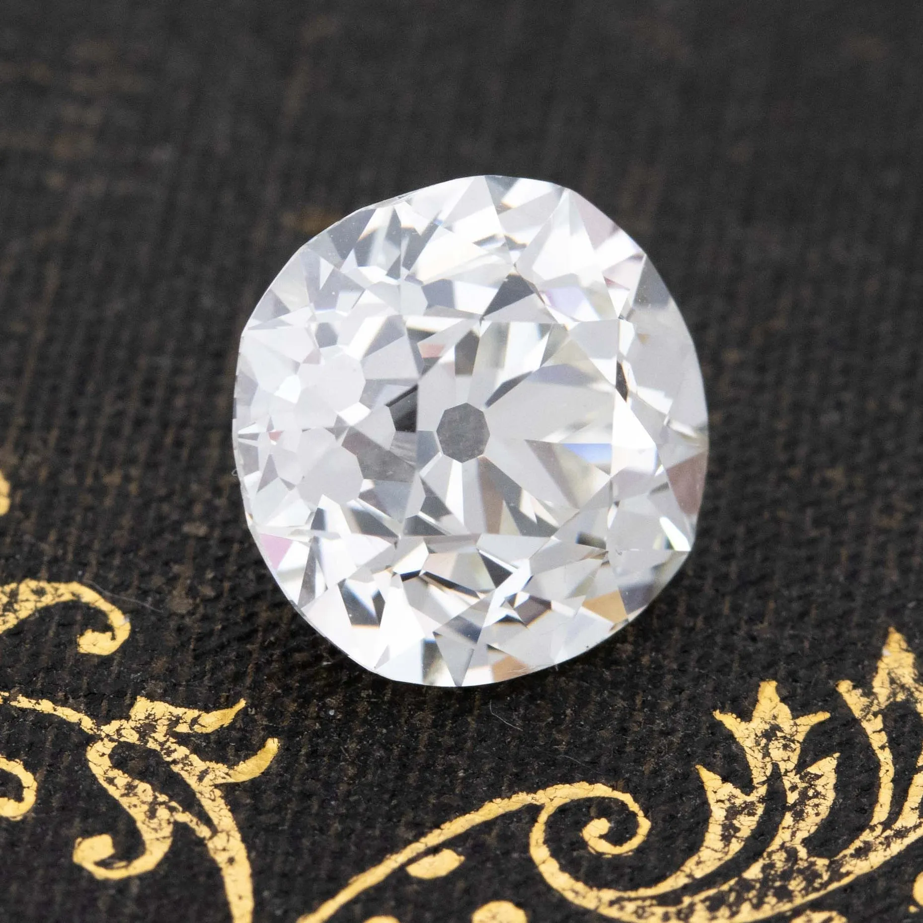 5.04ct Old Mine Cushion Cut Diamond, GIA J SI1