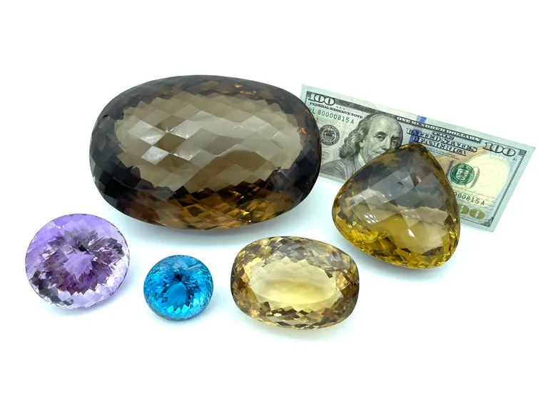 651 Carat Round Faceted Checkerboard Amethyst, Collector Gemstone Display Piece