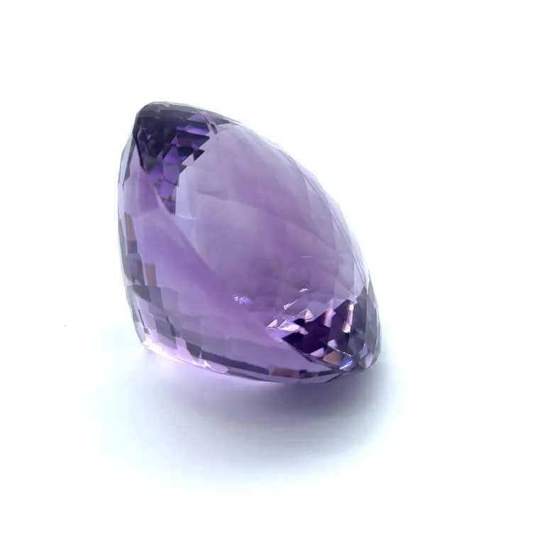 651 Carat Round Faceted Checkerboard Amethyst, Collector Gemstone Display Piece