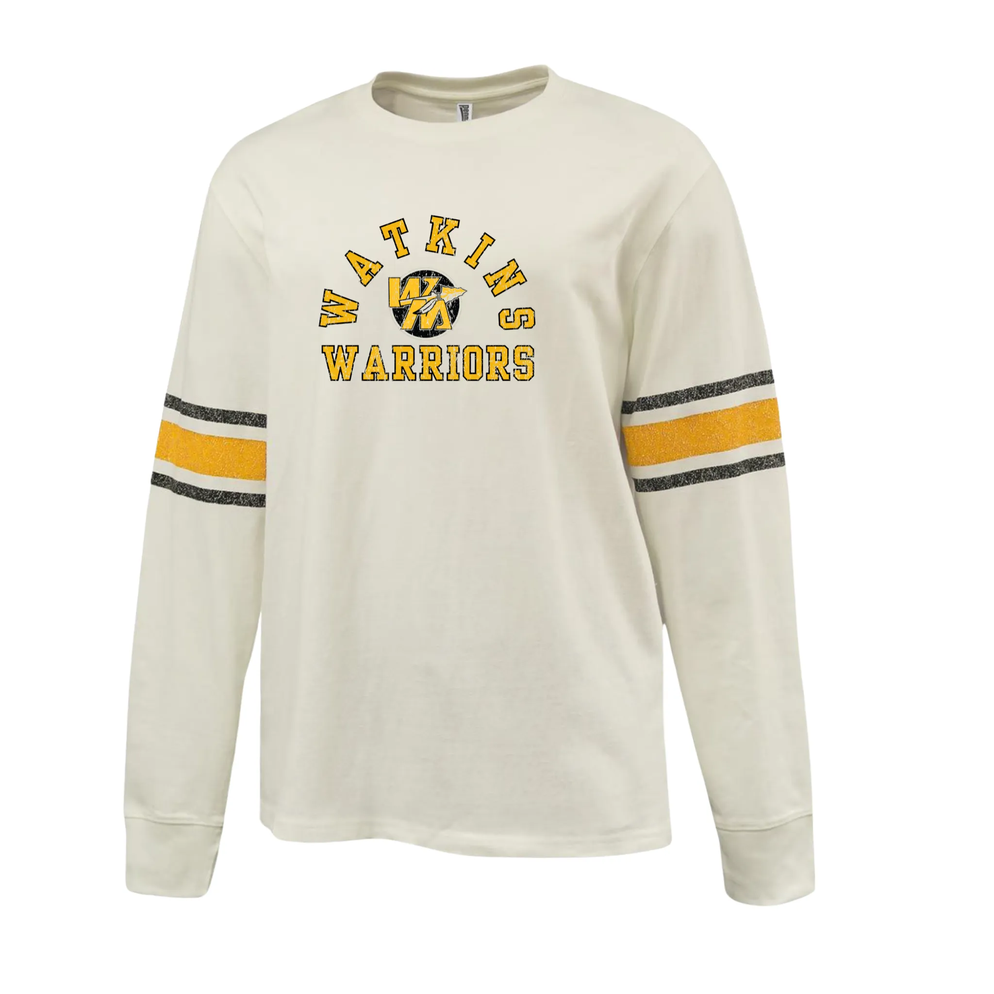 8511-WATKINS WARRIORS- GOLD STRIPE ARCHIVE CREW- ADULT ONLY- WATKINS WARRIORS