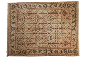 8x10 Vintage Agra Carpet
