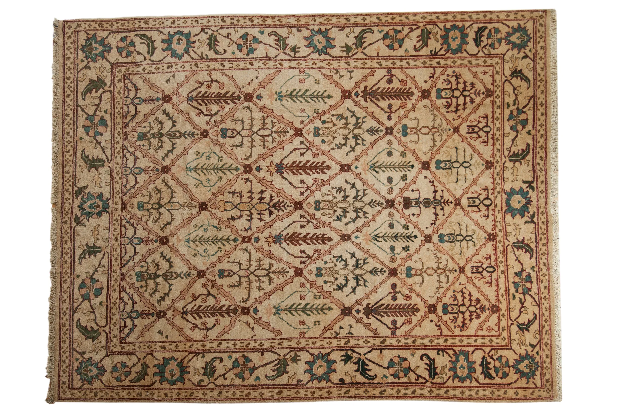 8x10 Vintage Agra Carpet