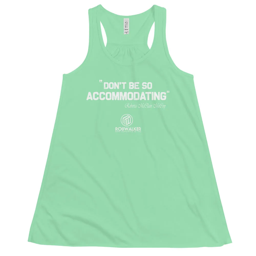 Accommodating Women's Flowy Racerback Tank