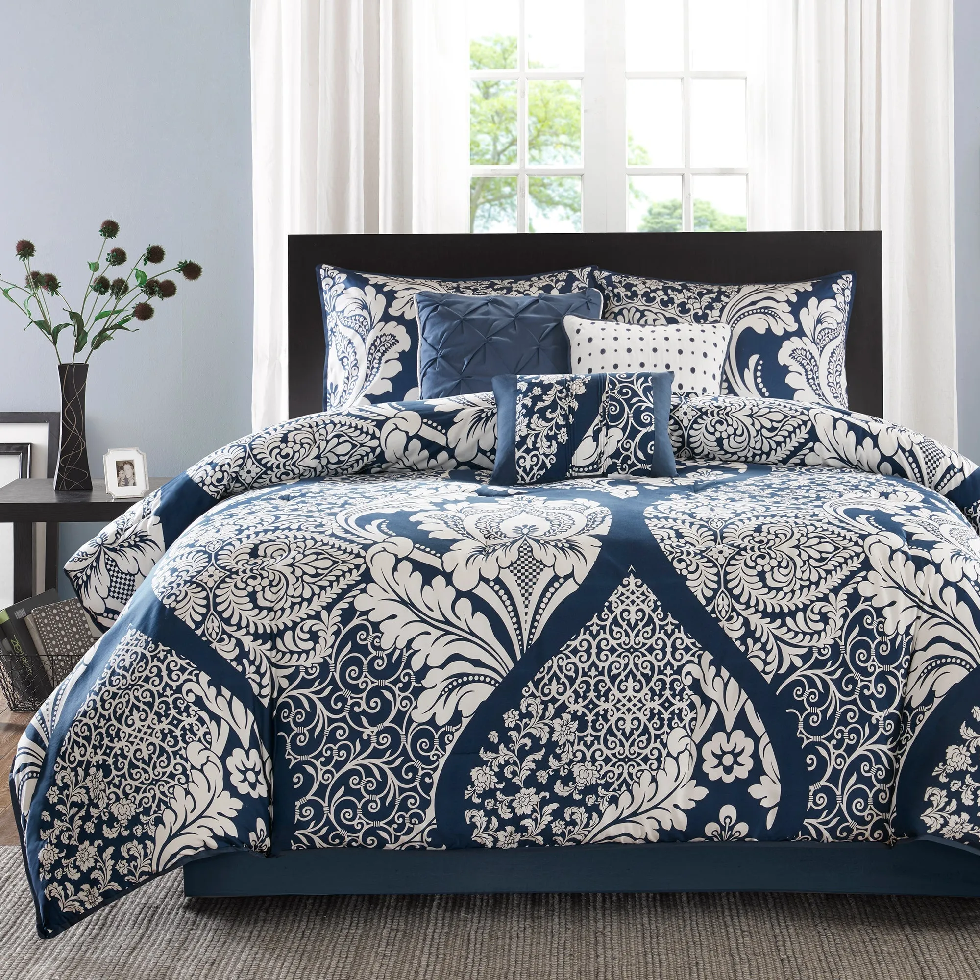 Adela 7 Piece Cotton Comforter Set