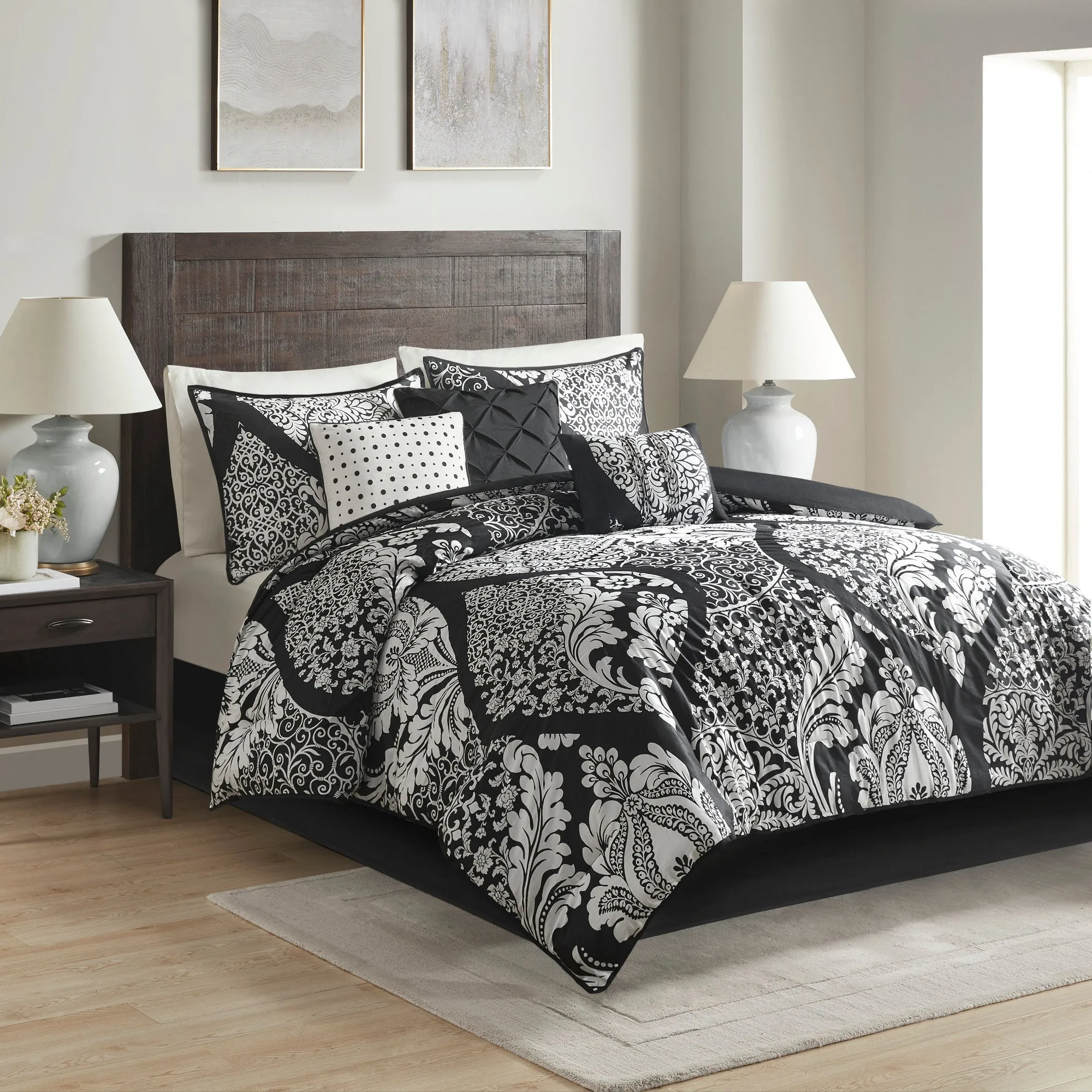 Adela 7 Piece Cotton Comforter Set