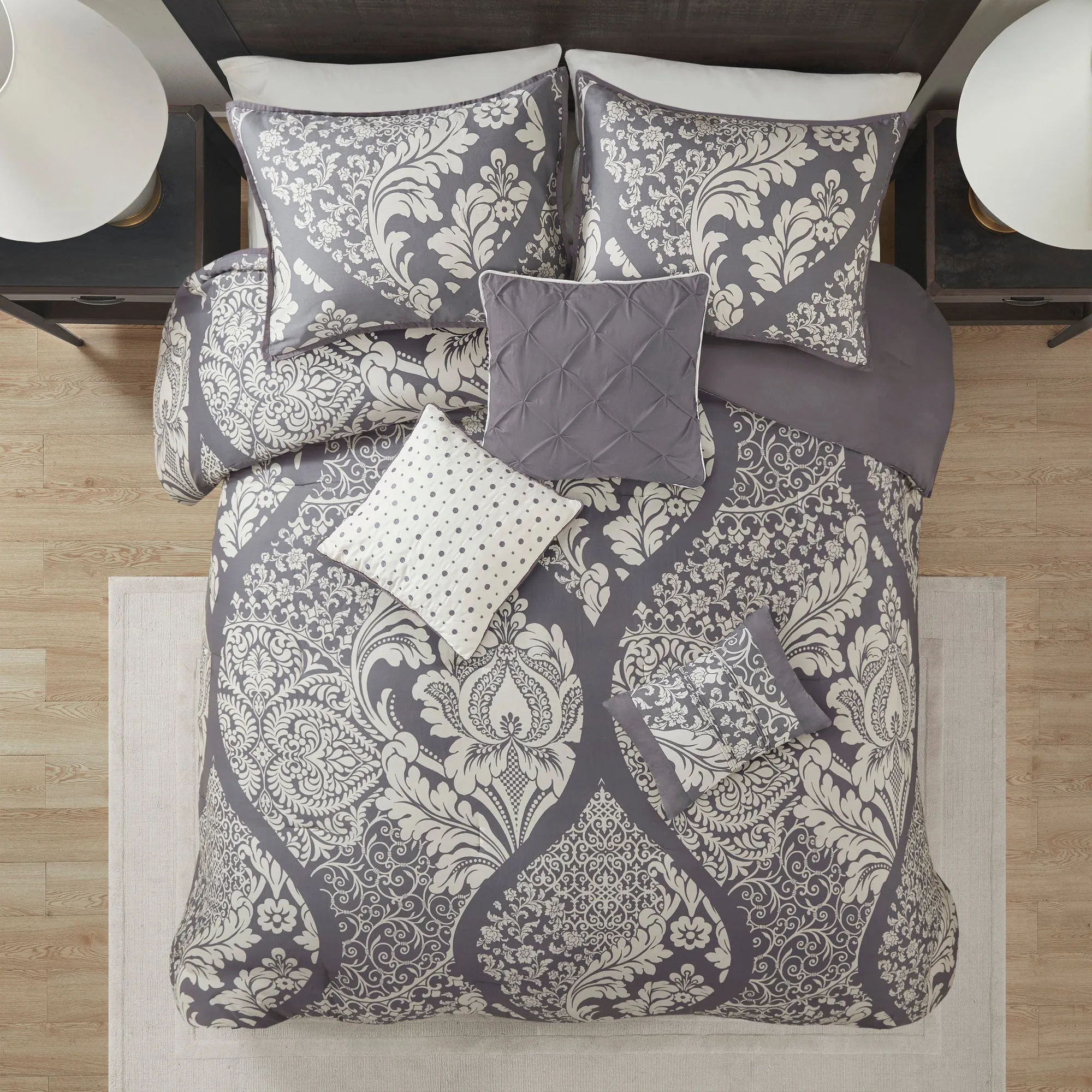 Adela 7 Piece Cotton Comforter Set