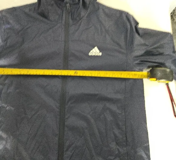 Adidas Blue Varsity Jacket with Athletic Style