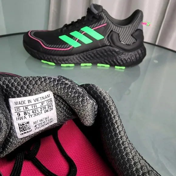 Adidas Climawarm LTD Unisex Running Neon Black Sz 9