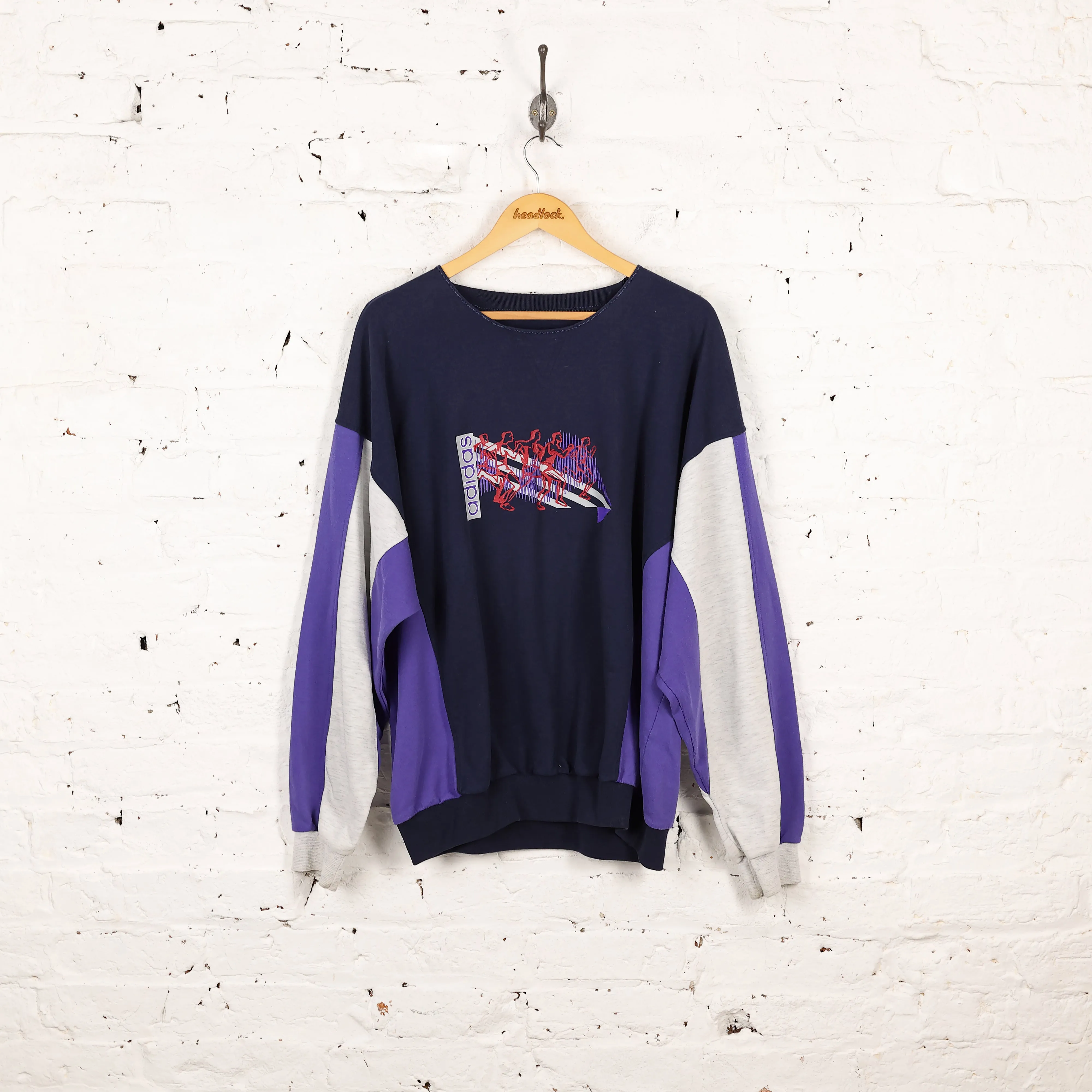 Adidas Running 90s Sweatshirt - Blue - XL