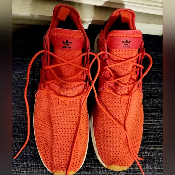 Adidas Solar Glide 3 Men's 12 RED/orange Running Shoes Athletic Gym Sneakers
