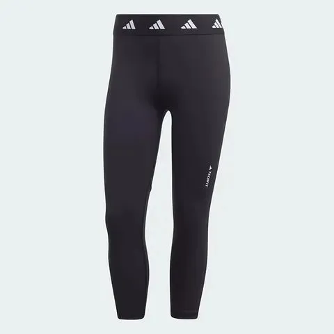ADIDAS WOMEN LEGGINGS TF CAPRI TRE QUARTI BLACK WHITE