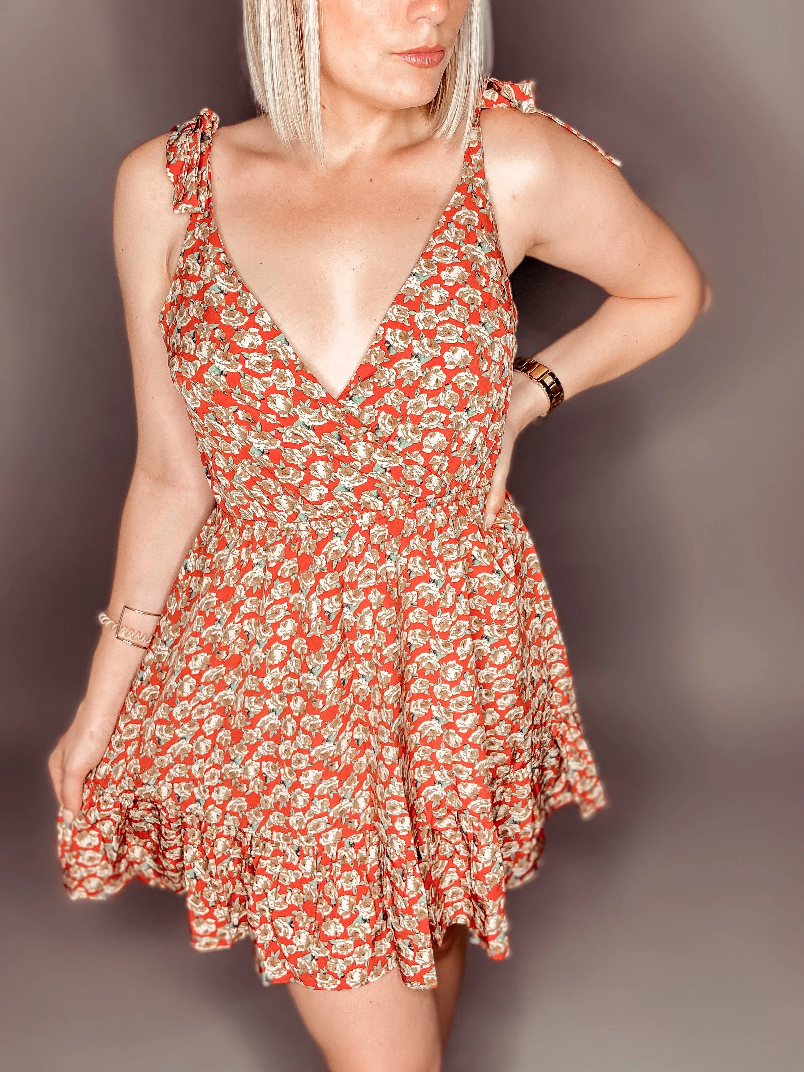 Ady Floral Sundress (Red/Multi)