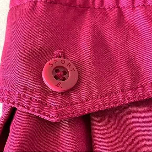 Agnès b. Sport b. Paris Vintage Y2K Paper Bag Cargo Mini Skirt Magenta Small