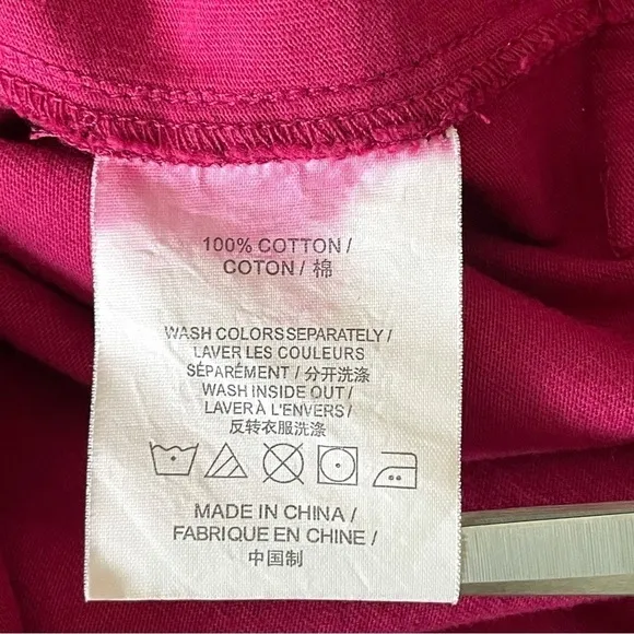 Agnès b. Sport b. Paris Vintage Y2K Paper Bag Cargo Mini Skirt Magenta Small