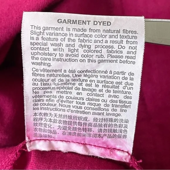 Agnès b. Sport b. Paris Vintage Y2K Paper Bag Cargo Mini Skirt Magenta Small