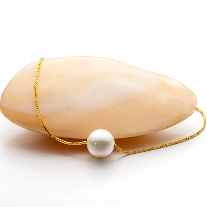 Ainuoshi Genuine Freshwater Cultured Pearl Pendant Necklace