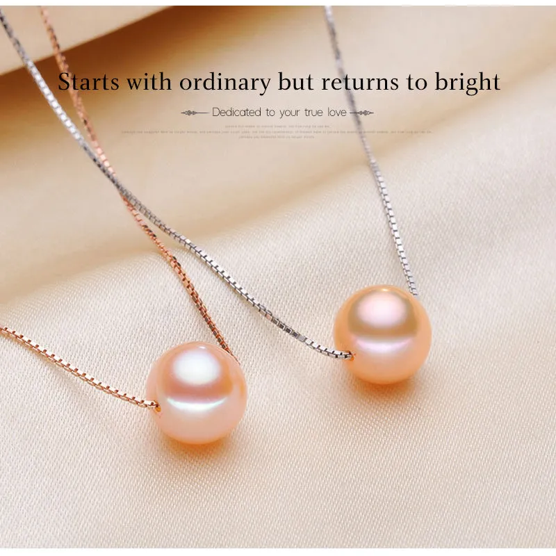 Ainuoshi Genuine Freshwater Cultured Pearl Pendant Necklace