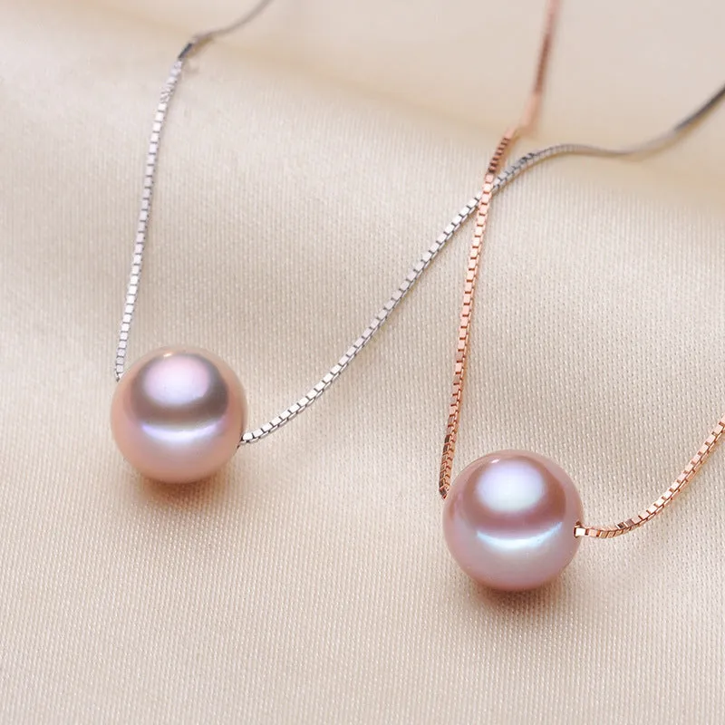 Ainuoshi Genuine Freshwater Cultured Pearl Pendant Necklace