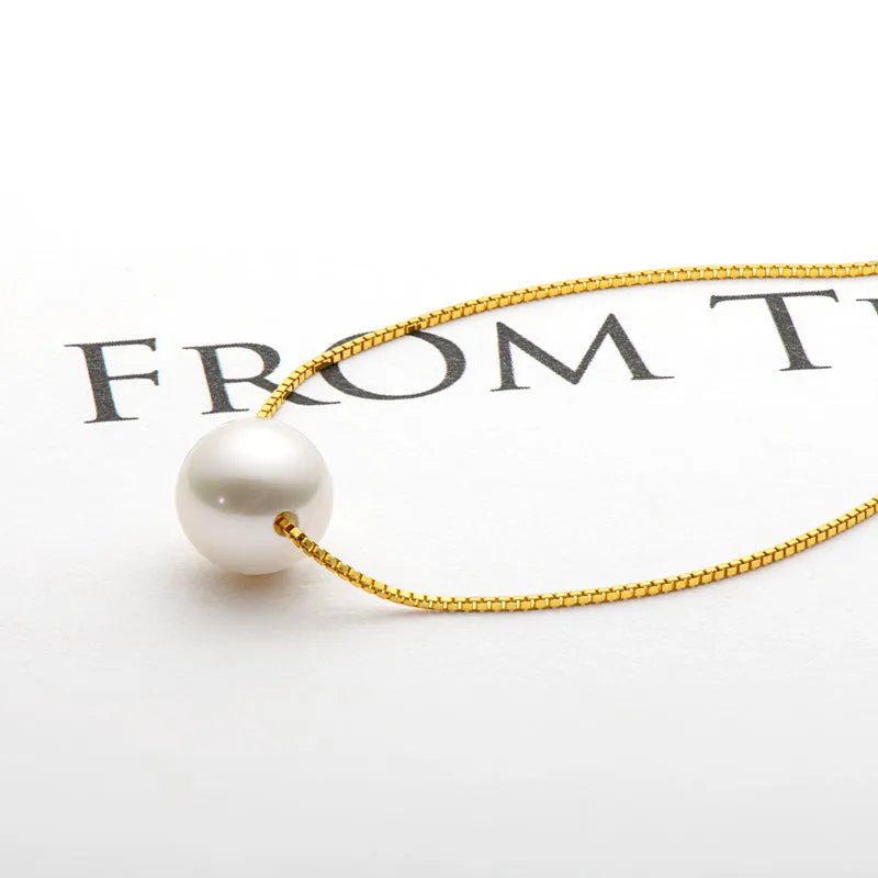 Ainuoshi Genuine Freshwater Cultured Pearl Pendant Necklace