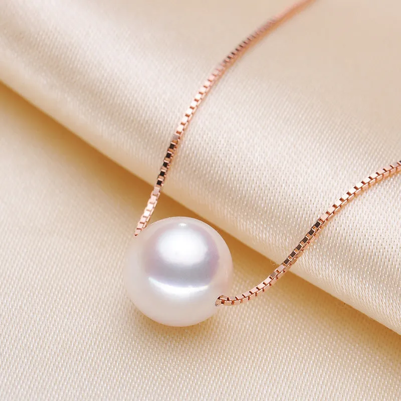 Ainuoshi Genuine Freshwater Cultured Pearl Pendant Necklace